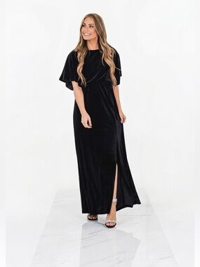 See and Be Seen Blacket Velvet Dress Size Elegant Party Medium